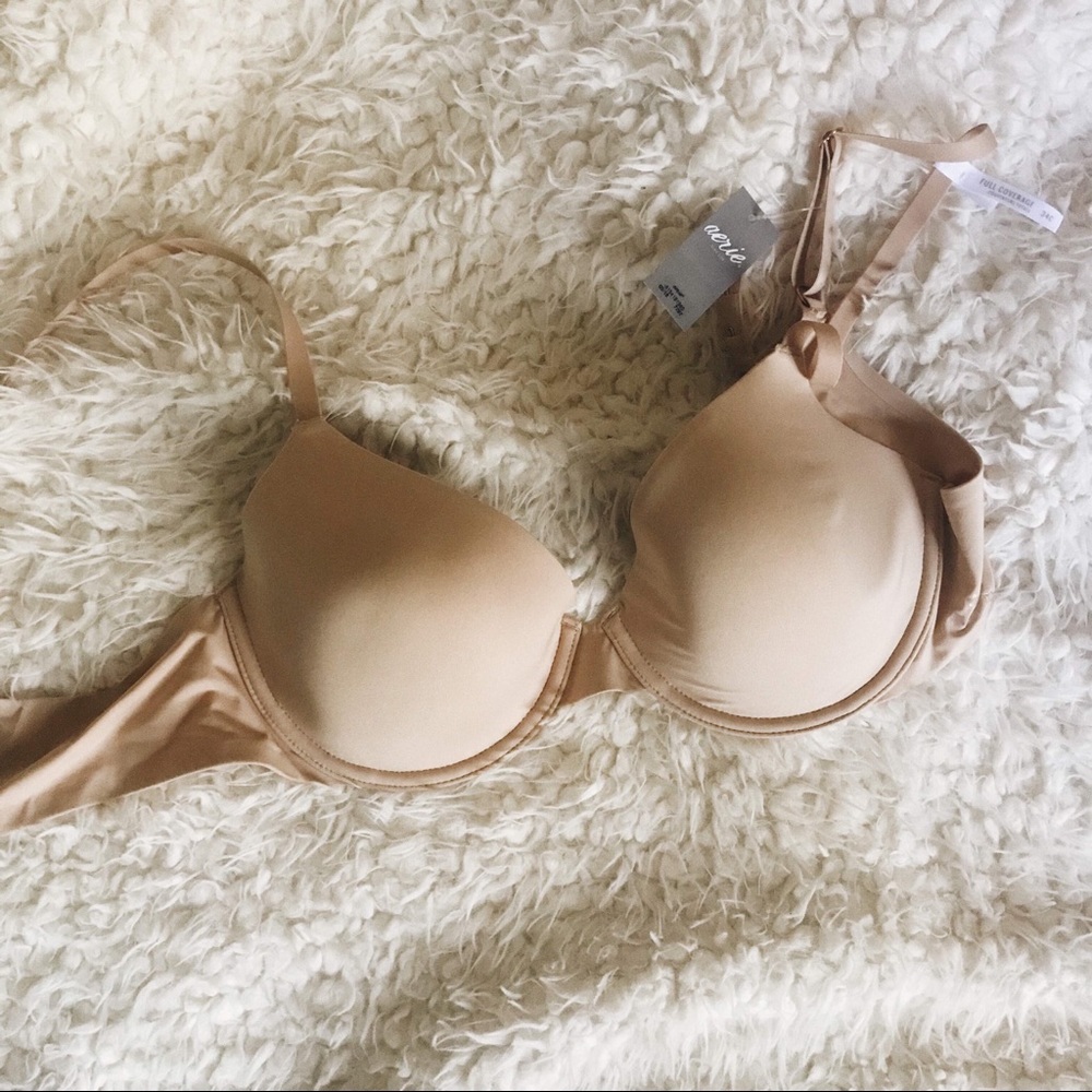 Aerie AerieReal full coverage tan bra 34 C